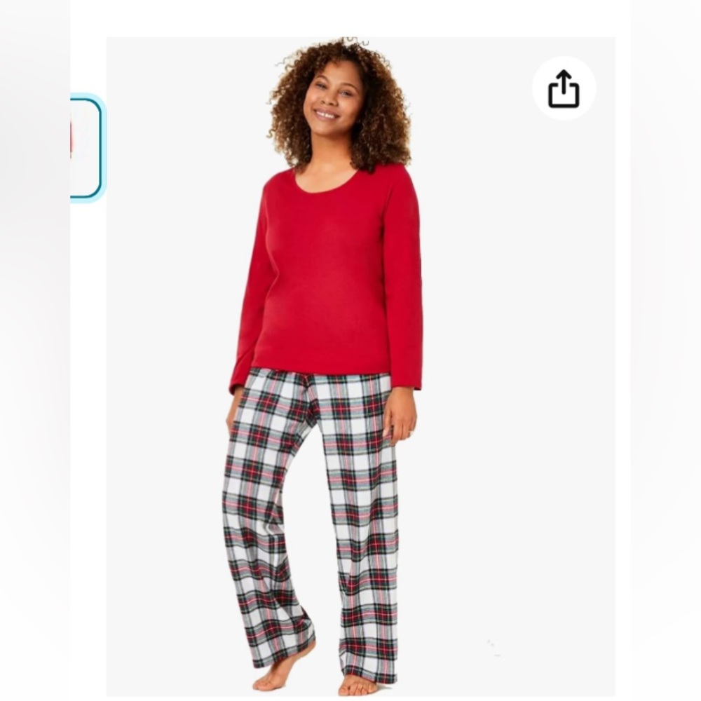 Family Pajamas XL Women's Stewart Plaid pajama/lounge Set, NWT